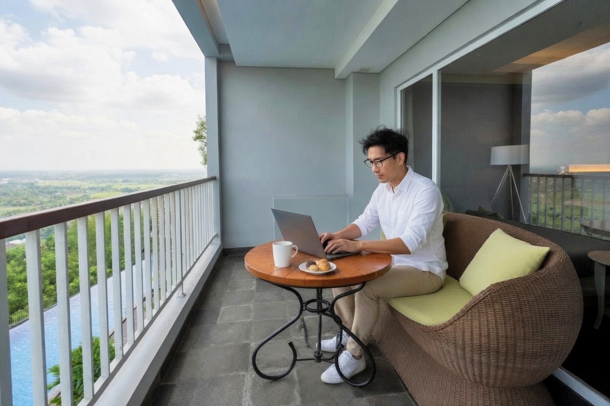 A workation at the Amaranta Prambanan five-star hotel with a calm atmosphere and open views in Yogyakarta